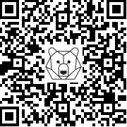 Lien QR Code STANDING BROWN LEO CHRISTMAS