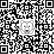 Lien QR Code STANDING WHITE LEON CHRISTMAS