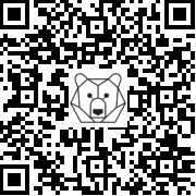 Lien QR Code POLAR BEAR 4 PAWS 1,80M