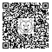 Lien QR Code Bunny - Caramel rabbit knelt down