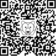 Lien QR Code White Bear Leon Accordion