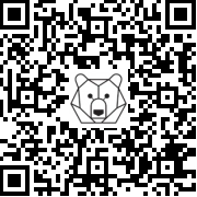 Lien QR Code White Bear Leon Guitar