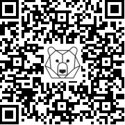 Lien QR Code SITTING WHITE FOX