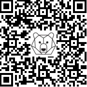 Lien QR Code Standing Caramel rabbit