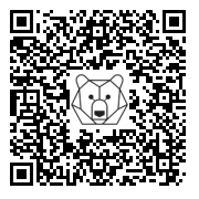 Lien QR Code Sleeping Brown Leo Bear on Gift Pack