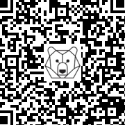 Lien QR Code WHITE LEON SLEEPING ON THE GIFT