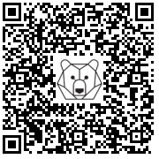 Lien QR Code BEAR CUB - BROWN SLEEPING BEAR REFURBISHED