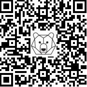 Lien QR Code BEAR CUB - BROWN SLEEPING BEAR