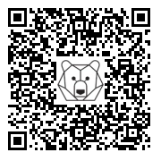 Lien QR Code Bunny -  Grey bunny on his knees