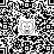 Lien QR Code SITTING WHITE LEON WITH THREE HUSKIES