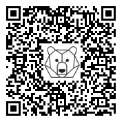 Lien QR Code Bunny - Pensive grey bunny