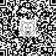 Lien QR Code GREEN AND ORANGE TWO BEARS CUBS