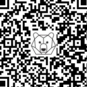 Lien QR Code YELLOW POLAR BEAR 4 PAWS 1,80M