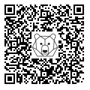 Lien QR Code Blue  Leon with sunbed