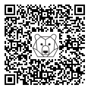 Lien QR Code Bunny -  Standing grey JEAN bunny