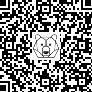 Lien QR Code Standing grey bunny