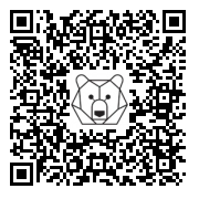 Lien QR Code Grey bunny hidding his eyes