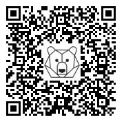 Lien QR Code Grey bunny taping his foot