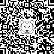 Lien QR Code Pensive grey bunny