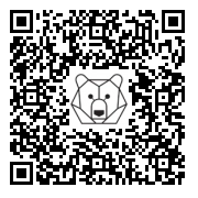 Lien QR Code Caramelou bunny hidding his eyes