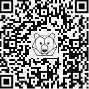 Lien QR Code Standing white deer