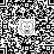 Lien QR Code STANDING WHITE FOX