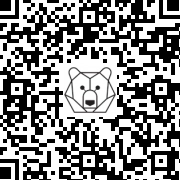 Lien QR Code Bunny - HANGING GREY RABBIT