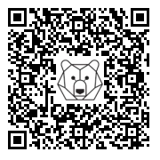 Lien QR Code THE STANDING BLACK DANE DOG