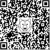 Lien QR Code Reindeer - white