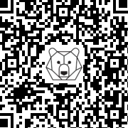 Lien QR Code Reindeer - white