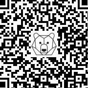 Lien QR Code BEAR CUB - WHITE SLEEPING BEAR