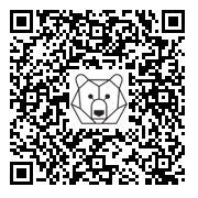 Lien QR Code Bear Leonardo on its side - Second-hand