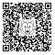 Lien QR Code White Leon Bears and Huskie Sled Dogs