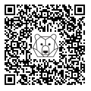 Lien QR Code Marmot & little marmot with Christmas wreath